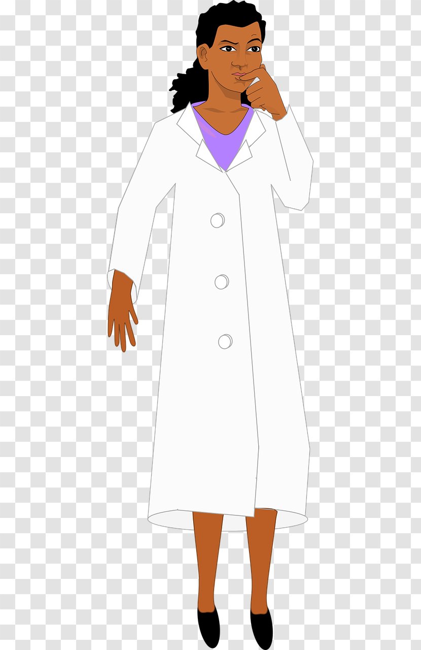 Lab Coats Robe Costume Dress - Silhouette Transparent PNG