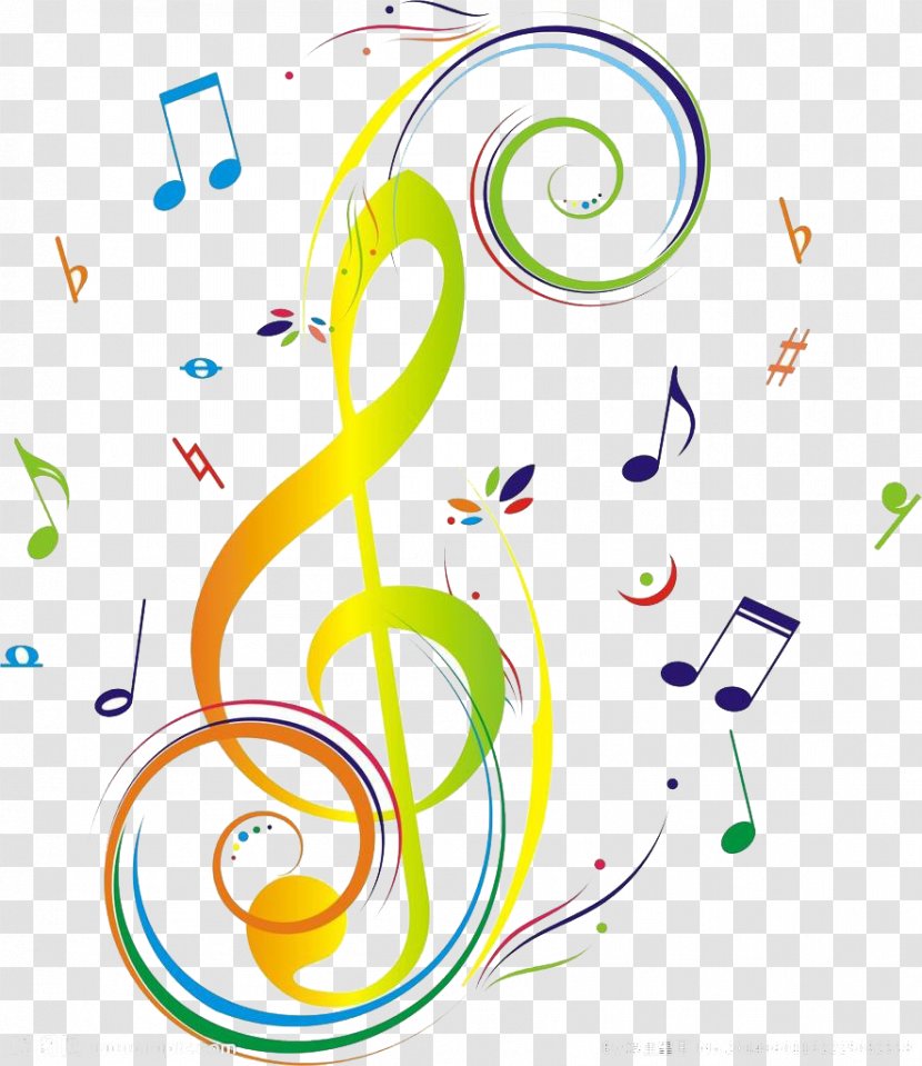 Musical Note Dance Staff - Heart - Green And Fresh Notes Transparent PNG