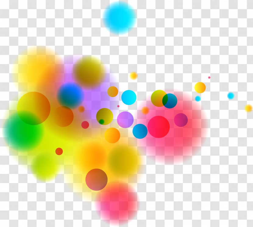 Yellow Circle Computer Wallpaper - Hand Painted Colorful Transparent PNG