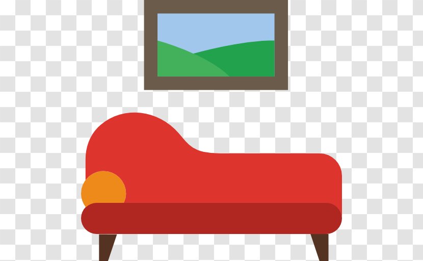 Living Room Furniture Couch Icon - Scalable Vector Graphics - A Red Sofa Transparent PNG