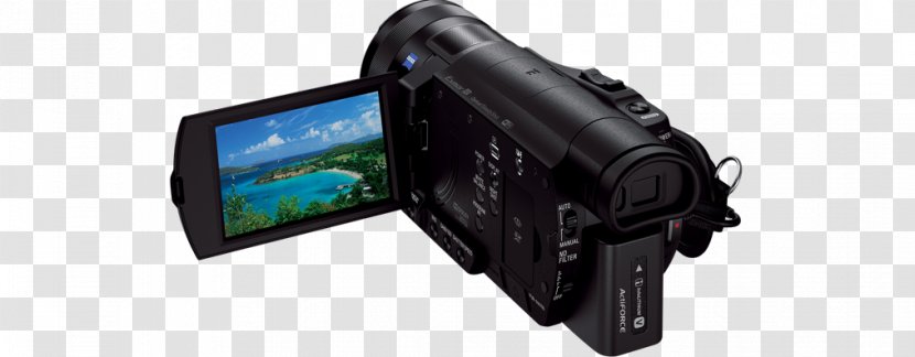 Camcorder Sony Corporation 4K Resolution Handycam FDR-AX100 - Professional Video Camera - 4k Transparent PNG