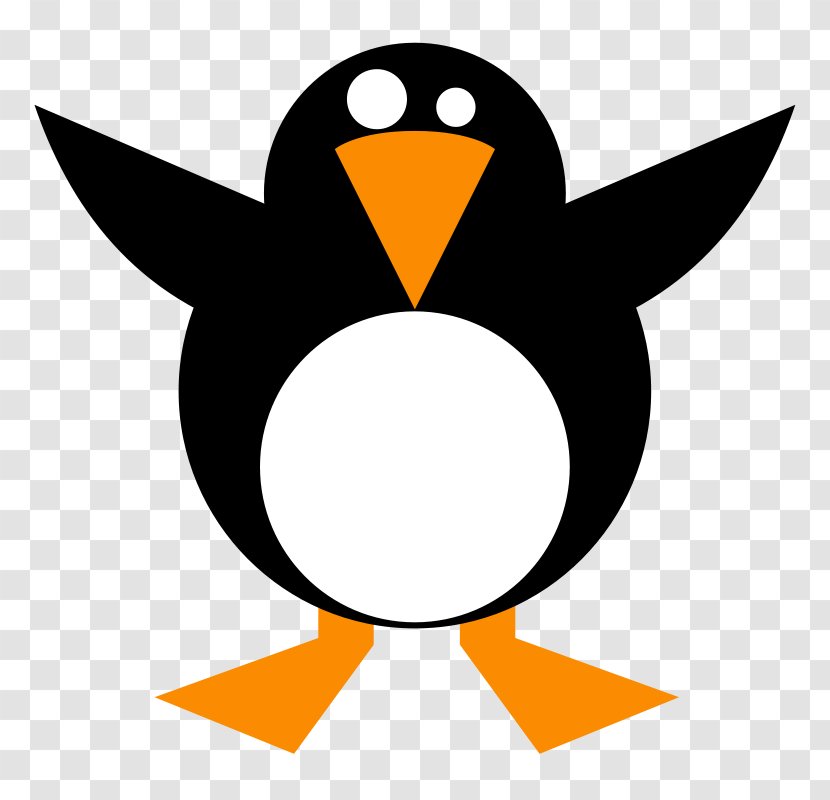 Penguin Drawing Clip Art - Yellow - Free Pictures Transparent PNG