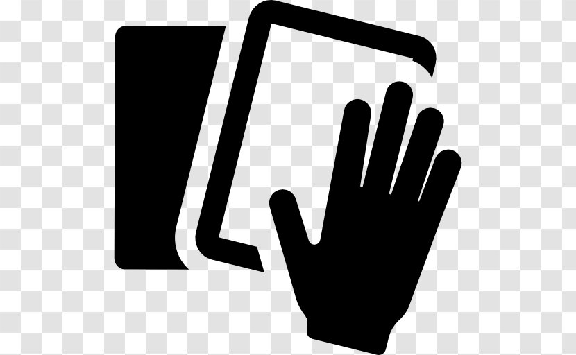 Thumb Hand Finger - Text - With Tablet Transparent PNG