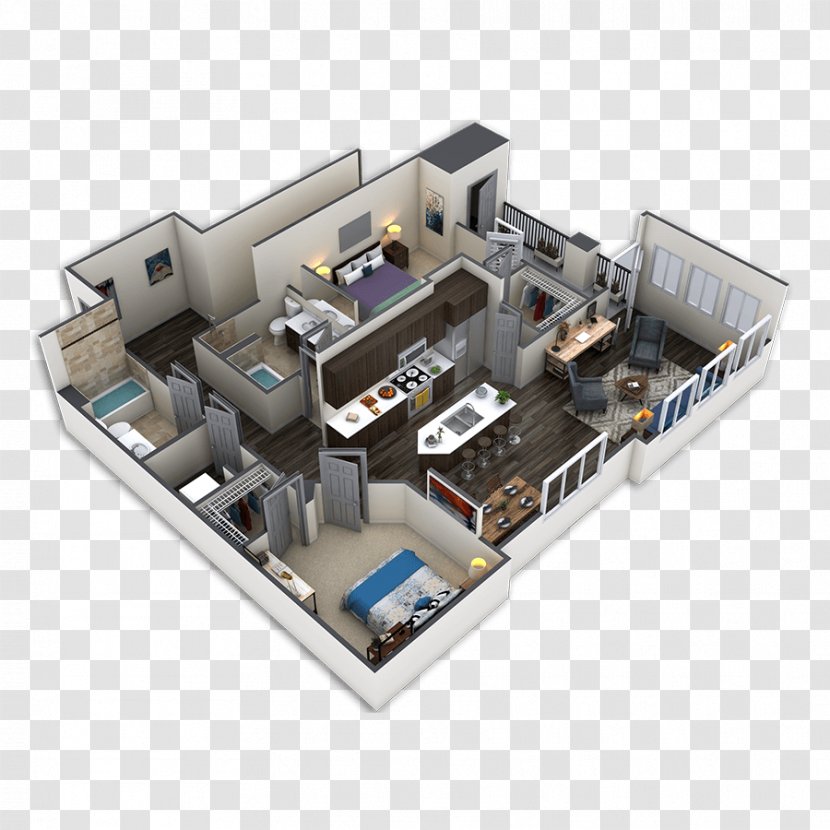 Griffis At Lowry Floor Plan Apartment - Electronic Component - Residential Community Transparent PNG