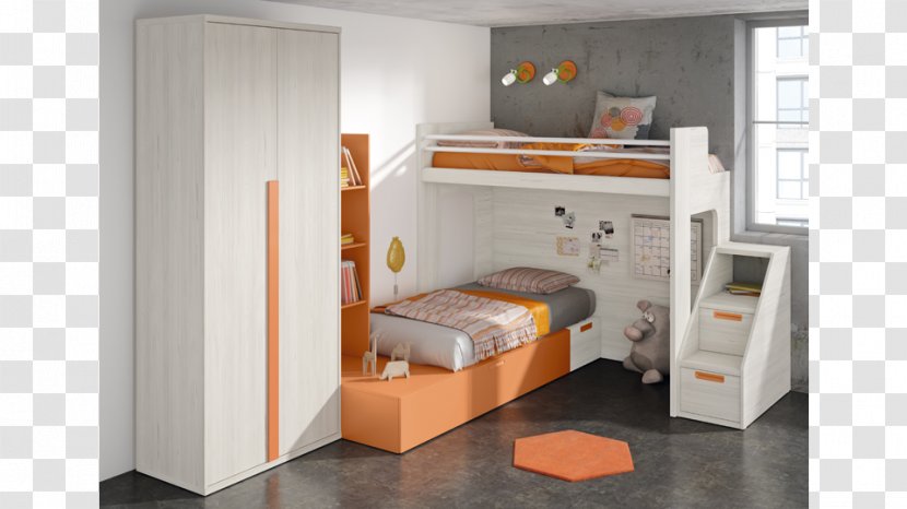 Bunk Bed Bedroom Cama Nido - Furniture Transparent PNG