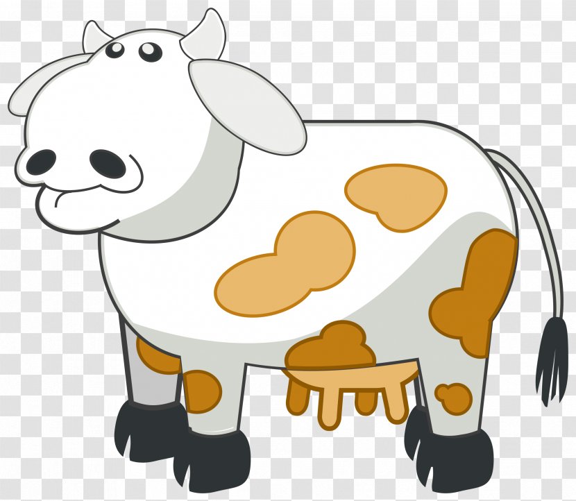 Holstein Friesian Cattle Guernsey Calf Clip Art - Artwork - Clarabelle Cow Transparent PNG