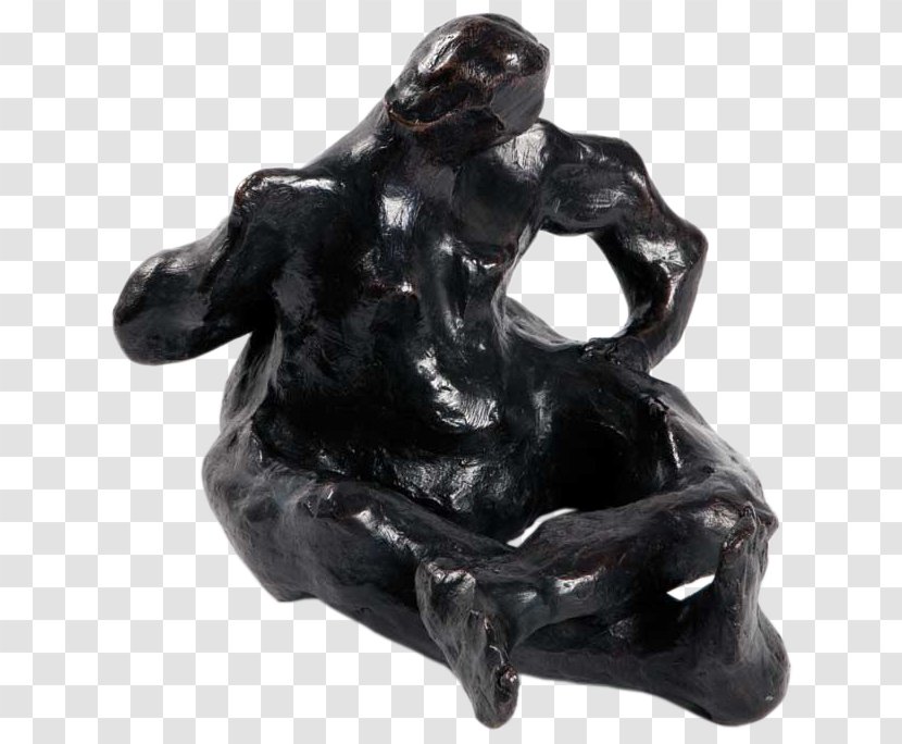 Bronze Sculpture Stone Carving Figurine - Cross Legged Transparent PNG