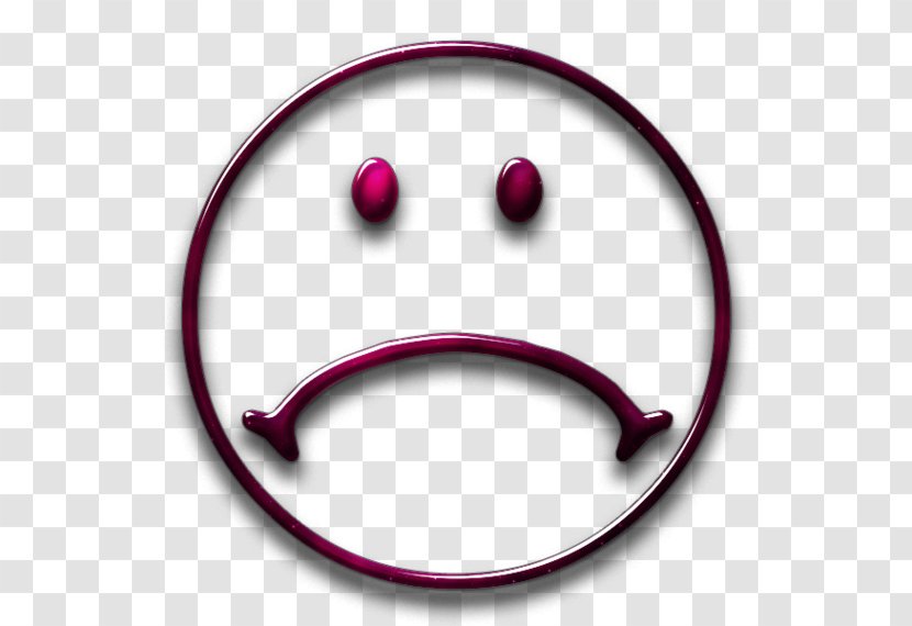 Smiley Emoticon Face Sadness - Magenta Transparent PNG