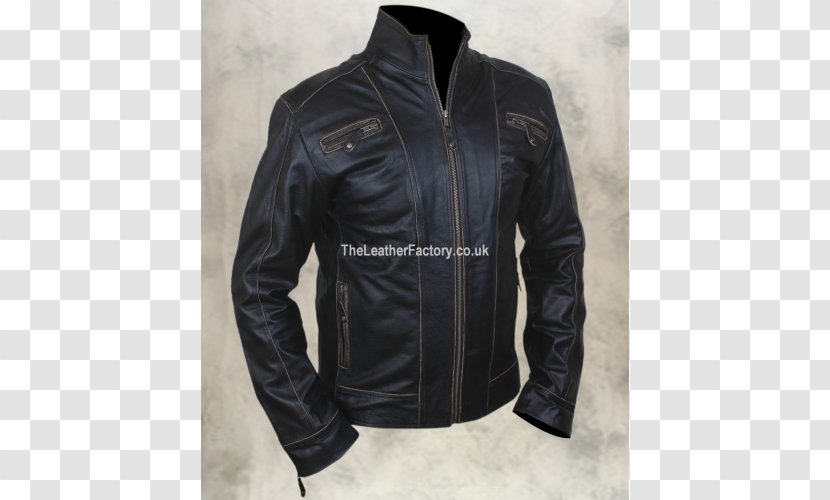 Leather Jacket Coat Rivet - Artificial - Solid Transparent PNG
