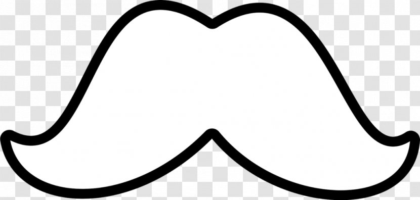 Moustache White Clip Art - Monochrome Photography - Line Transparent PNG