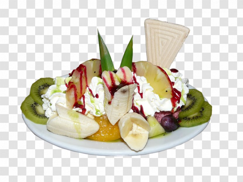 Ice Cream Sundae Fruit Salad - Cuisine - Desserts Transparent PNG