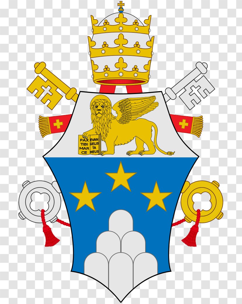 Coats Of Arms The Holy See And Vatican City First French Empire Coat Papal - Yellow - Papa John's Cliparts Transparent PNG