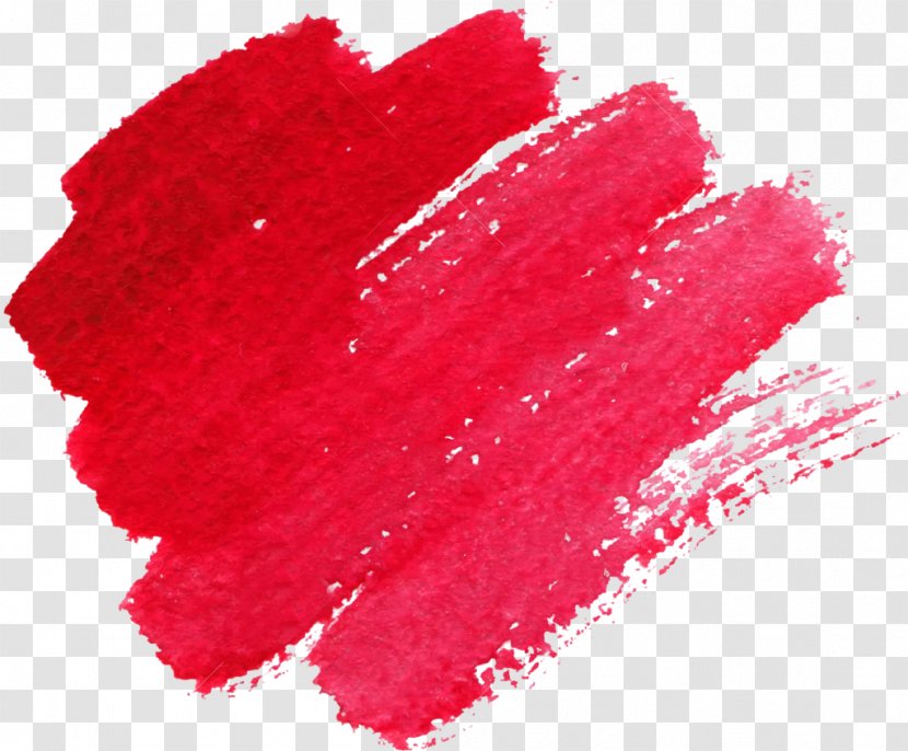 Watercolor Painting Brush Texture - Magenta - Paintbrush Transparent PNG