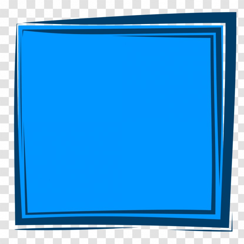 Picture Frames Blue PATTERN WOOD FRAME Image - Yellow - Blu Border Transparent PNG