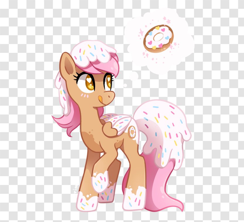My Little Pony Frosting & Icing Derpy Hooves Donuts - Cartoon - Pink Dessert Transparent PNG