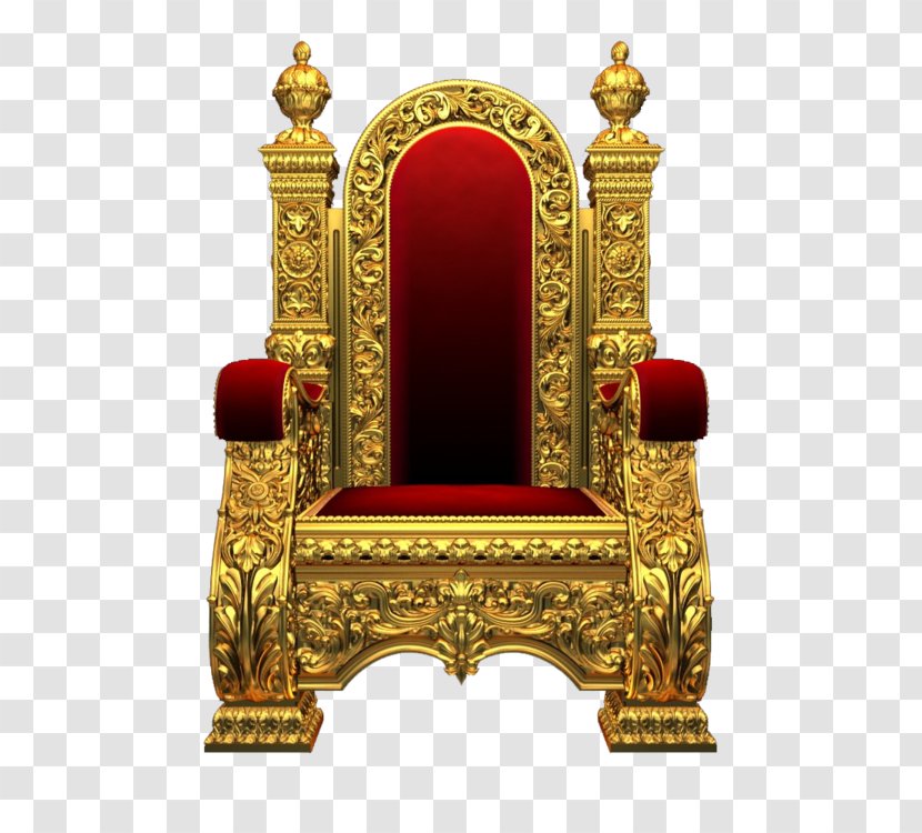 Chair Throne Tutorial - Gold Transparent PNG