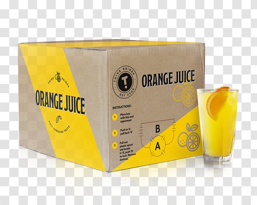 Liqueur Orange Drink Packaging And Labeling - Box Mockup Transparent PNG
