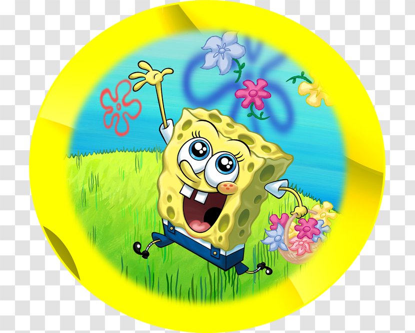 SpongeBob SquarePants Patrick Star Patchy The Pirate Plankton And Karen Mr. Krabs - Flower - Watercolor Birthday Transparent PNG