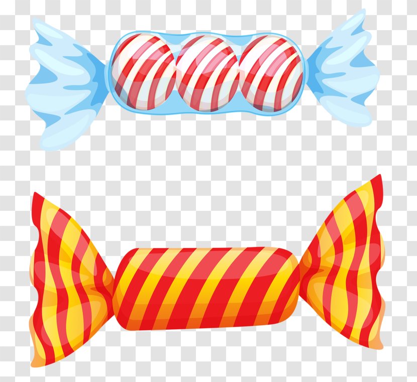 Candy Cane Lollipop Illustration - Bow Tie - Cartoon Transparent PNG