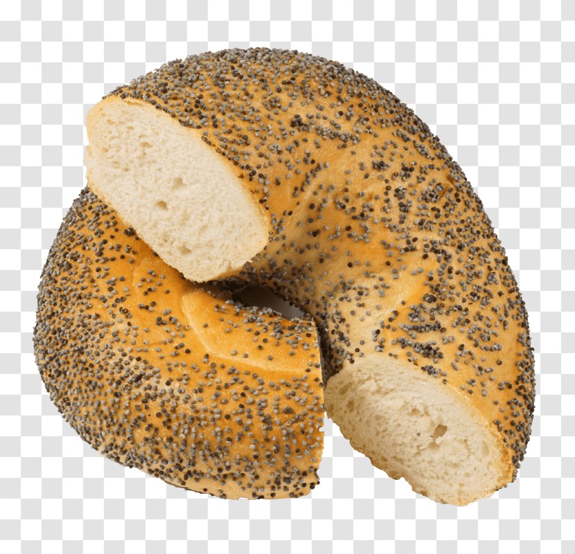 Bagel Poppy Seed Small Bread Baking - Hart Delicious Bv Transparent PNG