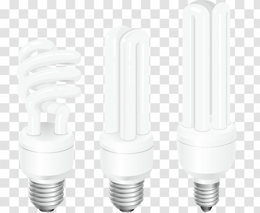 Incandescent Light Bulb Compact Fluorescent Lamp LED - Electricity - Vector Transparent PNG