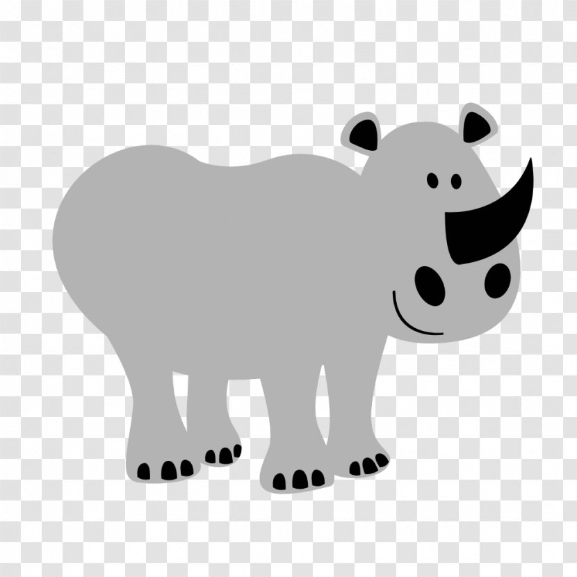 Rhinoceros Safari Animation Clip Art - Jungle - Rhino Transparent PNG