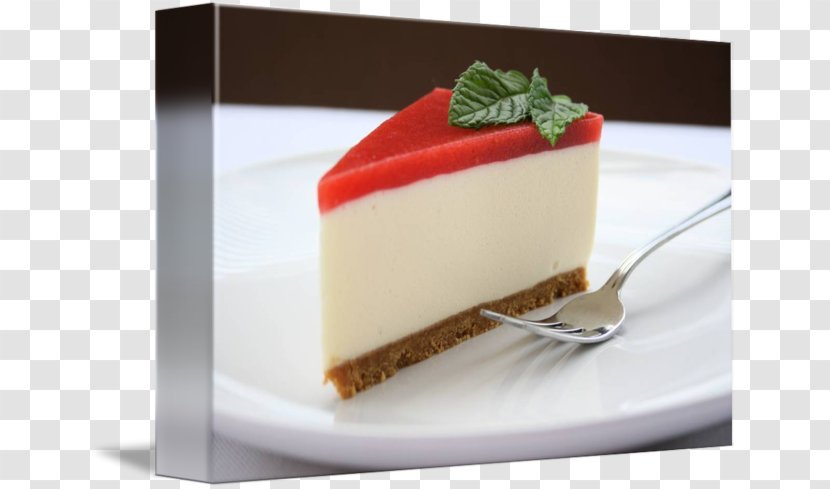 Cheesecake Panna Cotta Frozen Dessert Pudding - Recipe - Strawberry Cheese Cake Transparent PNG