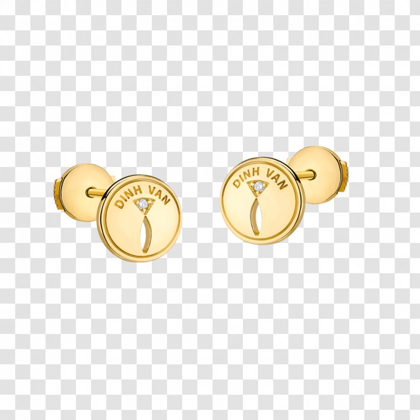 Earring Dinh Van SAS Jewellery Gold - Necklace - Stud Earrings For Men Model Transparent PNG