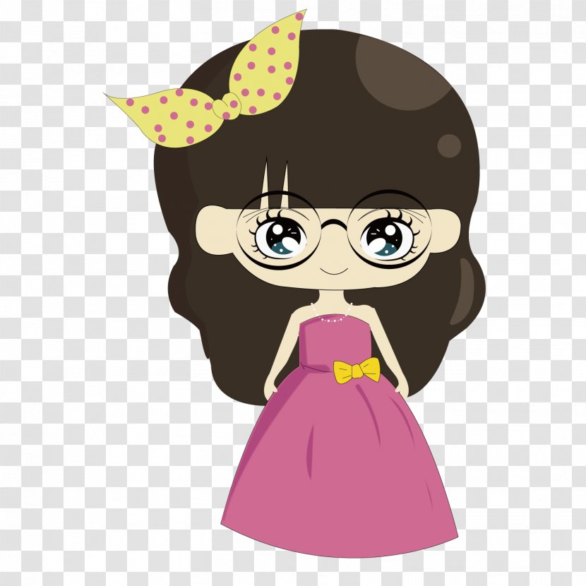 Doll Cartoon Illustration - Vision Care - Cute Little Fairy Transparent PNG