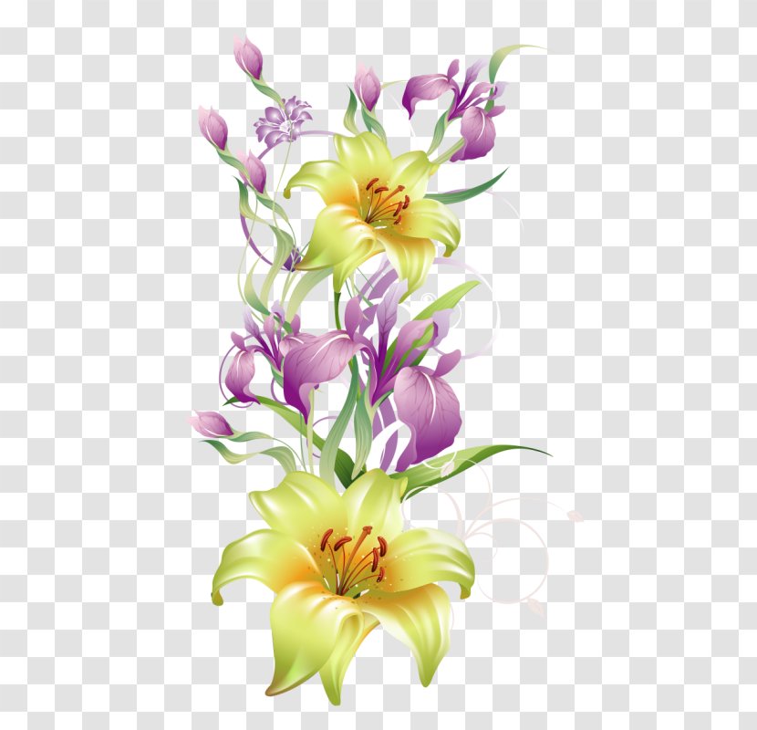 Clip Art Image Flower Painting - Centerblog Transparent PNG