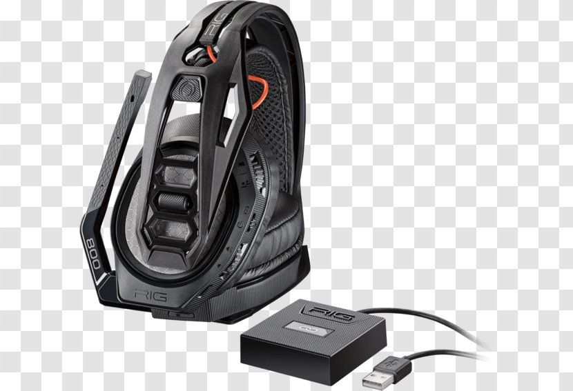 Xbox 360 Wireless Headset Plantronics RIG 800HS 800LX Microphone - Headphones - Sennheiser Gaming Ps3 Transparent PNG