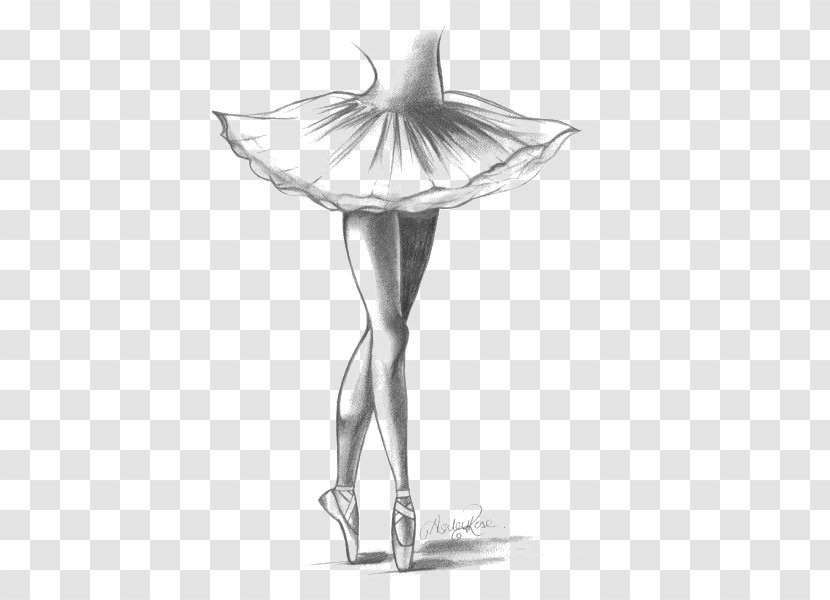 Drawing Ballet Dancer Pencil Sketch - Silhouette Transparent PNG