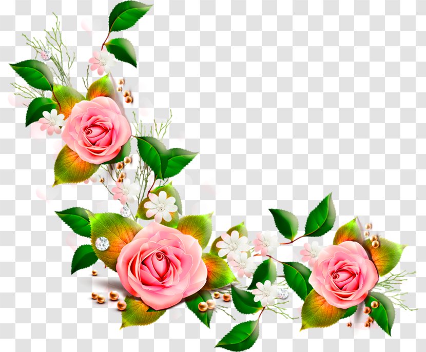 Flower Clip Art - Peach Flowers Transparent PNG