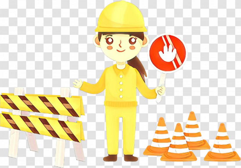 Construction Worker Cartoon Hard Hat Gesture Transparent PNG