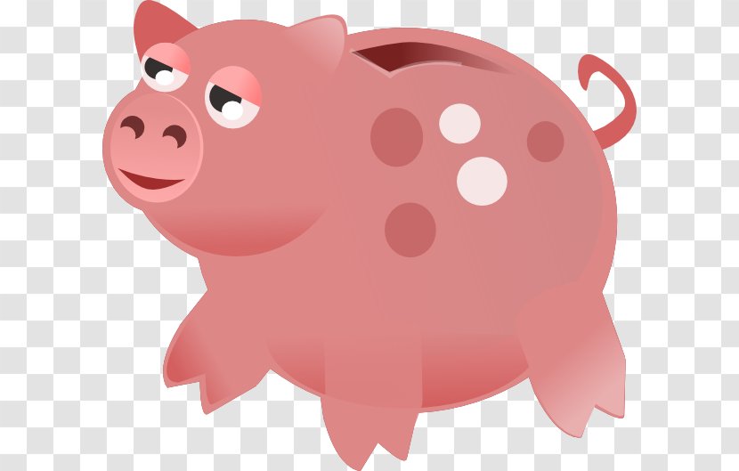 Domestic Pig Piggy Bank Clip Art - Saving - Cliparts Transparent PNG