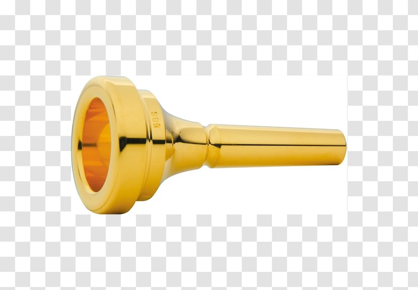 Mouthpiece Trombone Bore Gold Plating - Golden Trumpet Retro Transparent PNG