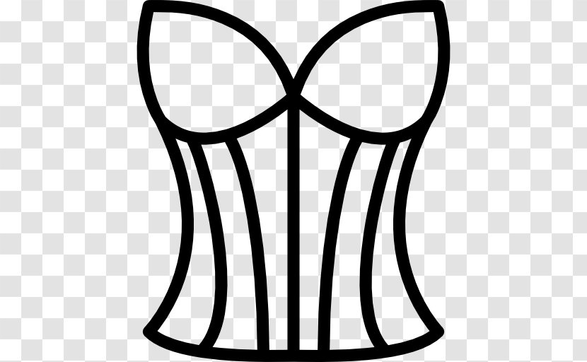 Black And White Monochrome Photography Line Art - Corset Transparent PNG