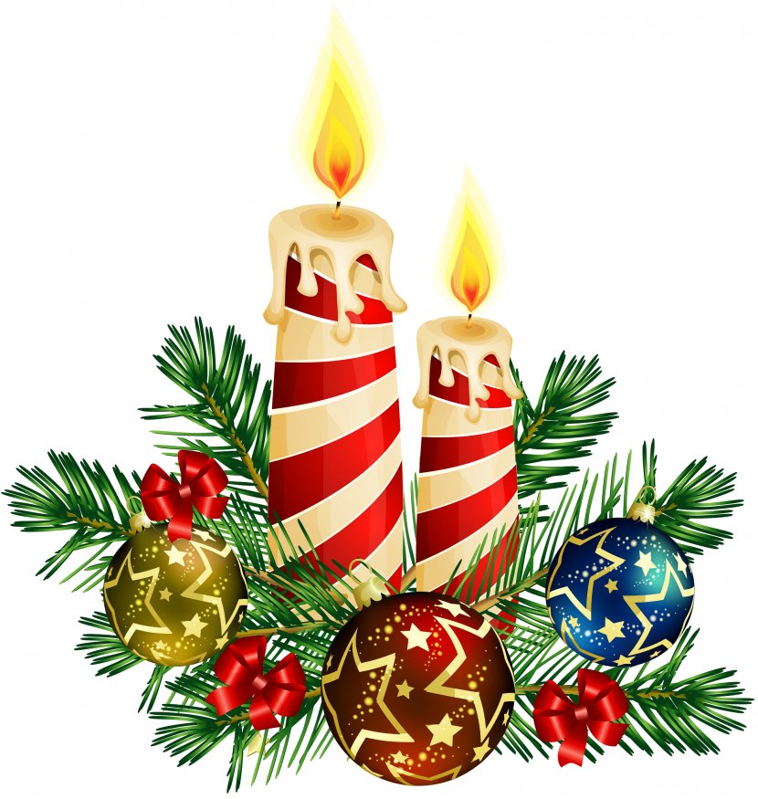 Christmas Tree Candle Clip Art - Fruit - Candy Transparent PNG