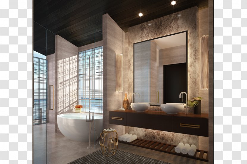 Window Interior Design Services Ceiling Property - Bathroom Transparent PNG