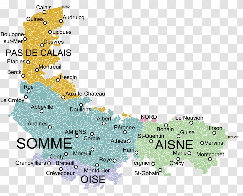 Aisne Hauts-de-France Somme Histoire De La Picardie Regions Of France - Picardy - Carte Transparent PNG