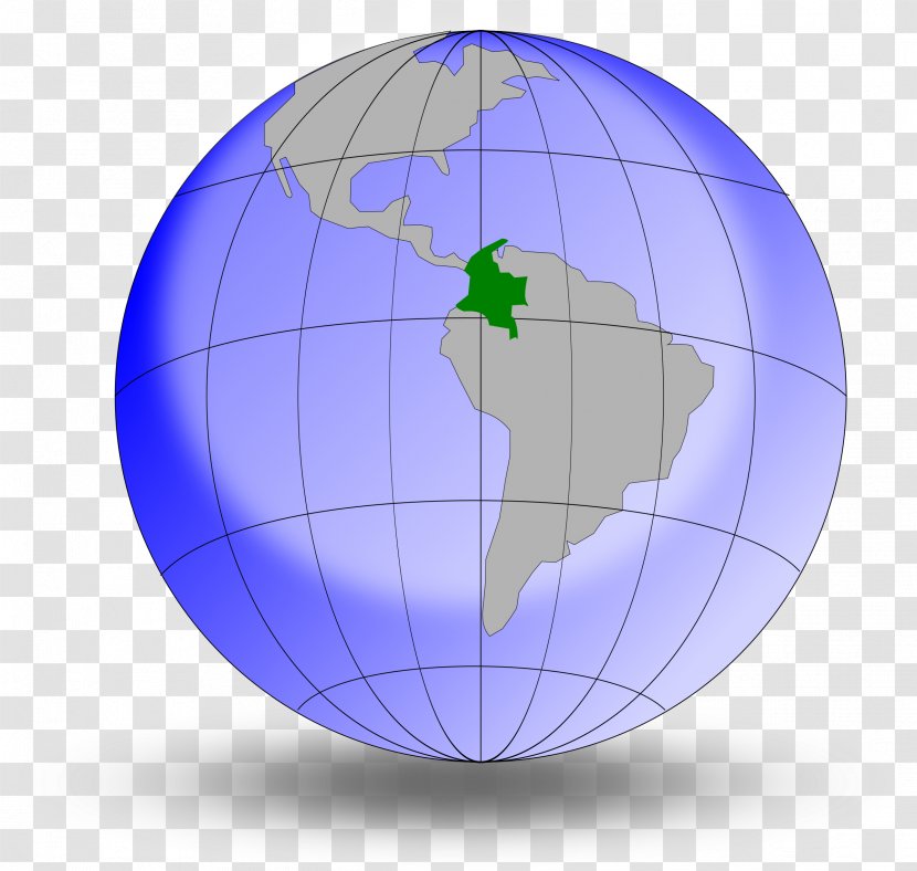 Globe Flag Of Colombia Map Earth Clip Art Transparent PNG
