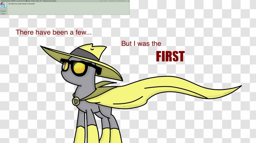 My Little Pony: Friendship Is Magic Fandom Derpy Hooves Rarity Hipster - Yellow - Text Transparent PNG