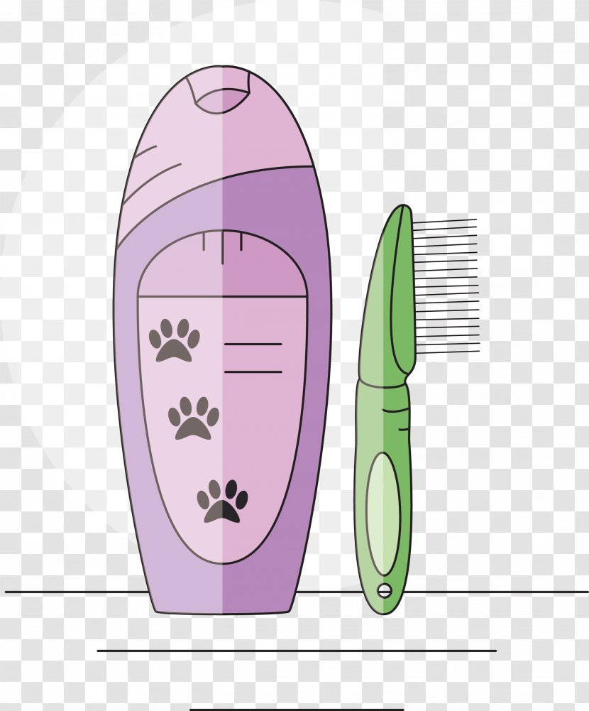 Staff Welfare Shampoo Comb - Pet - Purple Transparent PNG