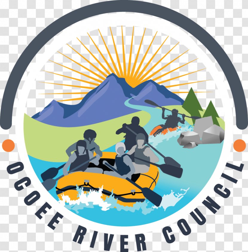 Toccoa/Ocoee River Rafting Clip Art Ocoee Whitewater Center - The Raft Logo Transparent PNG