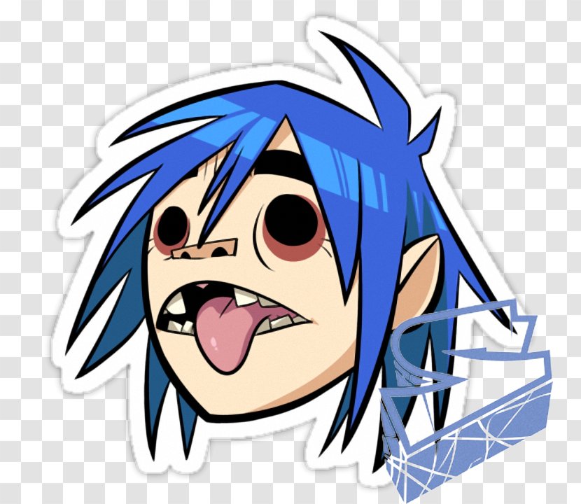 2-D Gorillaz T-shirt The Fall Plastic Beach - Watercolor Transparent PNG