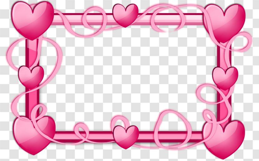 Heart Free Clip Art - Pink Hearts Transparent PNG