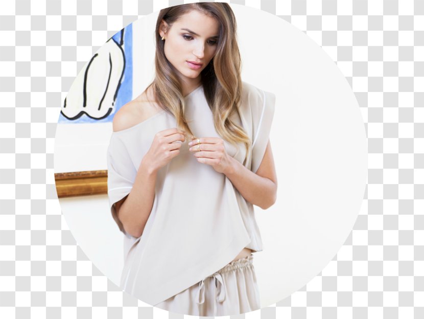 Roos Van Montfort Sleeve Pajamas Model Shirt - Ivory Transparent PNG
