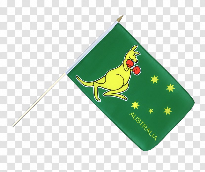 Flag Of Australia Boxing Kangaroo - Fahne Transparent PNG