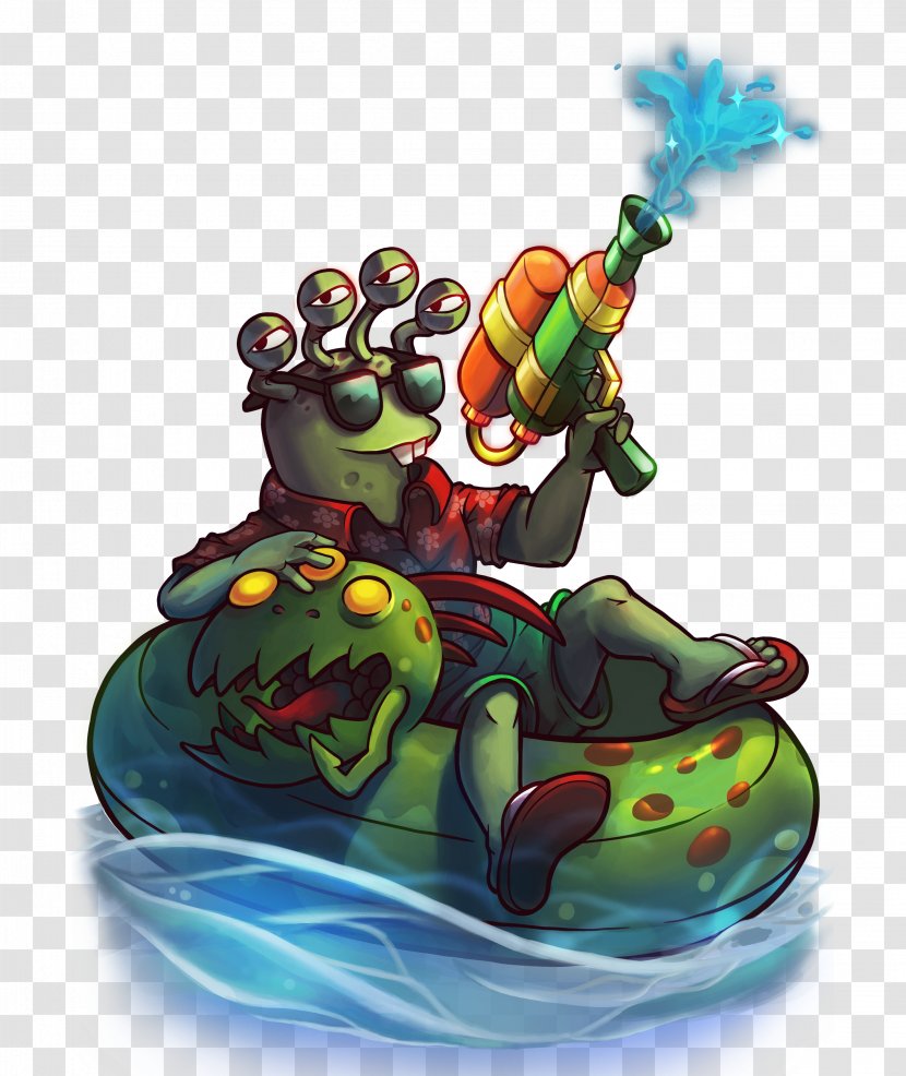 Awesomenauts Amphibian Steam Community - Figurine - Summertime Transparent PNG