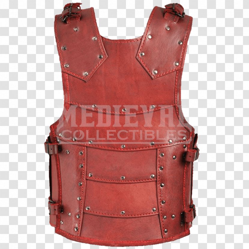 Leather Gilets Pocket - Vest - Medieval Armor Transparent PNG